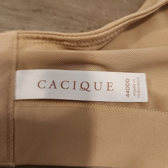 Cacique Lightly Lined Full Coverage Bra 44DDD Nude Underwire - Picture 3 of 4